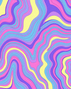 Pastel Swirls Pattern Rug