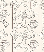 Abstract Outline Figures Pattern Design Rug