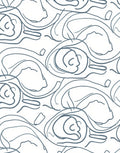 Abstract Contour Face Pattern Design Rug