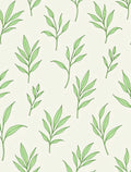 Green Leafy Botanical Pattern Rug