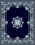 Classic Floral Bordered Medallion Rug
