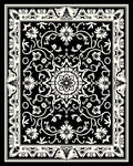 Ornate Floral Mandala Pattern Rug