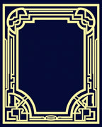 Geometric Art Deco Style Border Design Rug