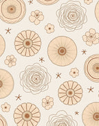 Floral Outline Pattern Rug