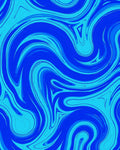 Abstract Blue Swirl Marble Pattern Rug