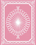 Pink Floral Lace Inspired Rug