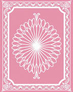Pink Floral Lace Inspired Rug