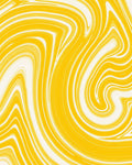 Golden Swirl Marble Pattern Rug
