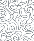 Swirling Grey Abstract Smooth Lines Rug