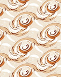Swirling Bronze Abstract Pattern Rug