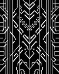 Art Deco Geometric Style Pattern Rug