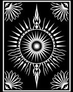 Celestial Sunburst Radiant Design Rug