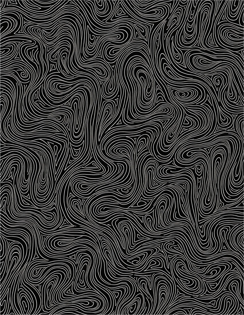 Black And White Swirl Pattern Rug