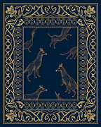 Ornate Animals Border Design Rug