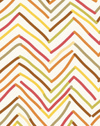 Wavy Zigzag Strokes Pattern Rug