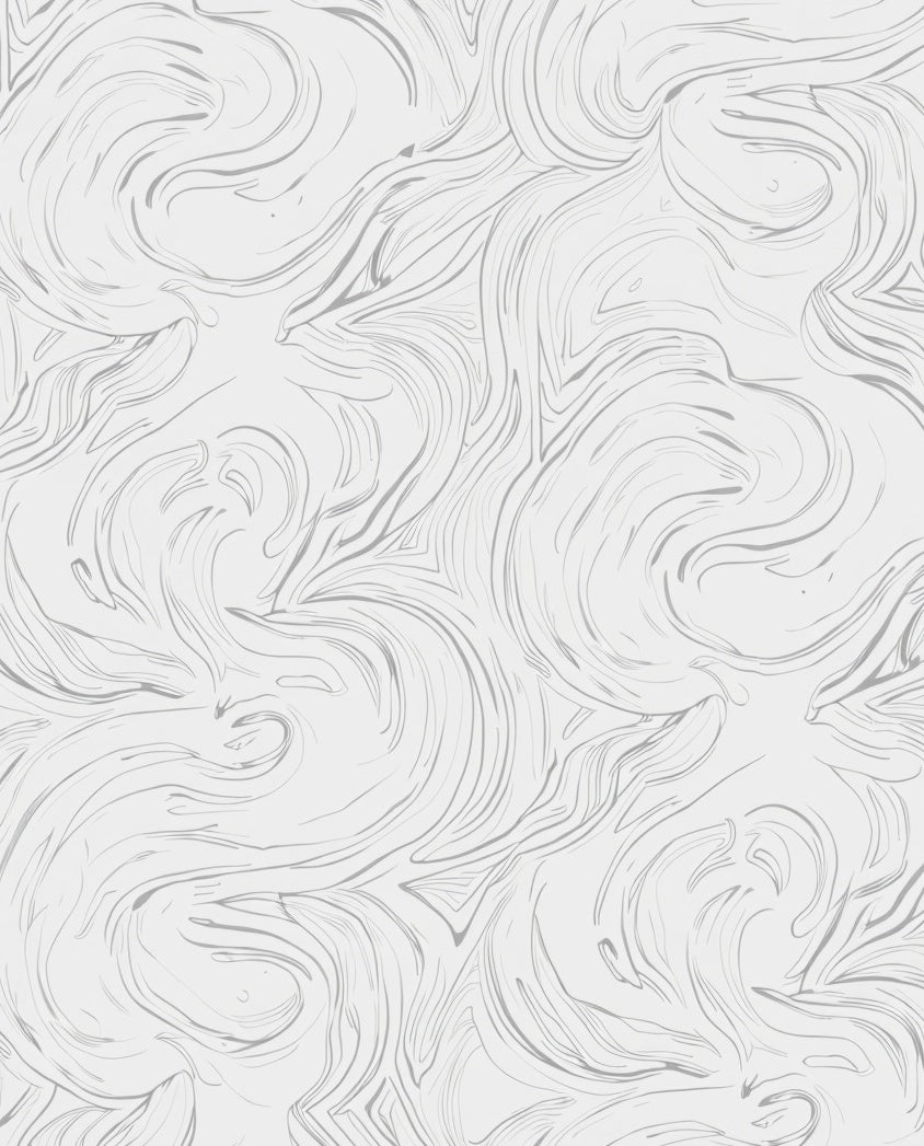 Subtle Swirls Abstract Line Art Rug