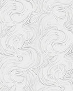 Subtle Swirls Abstract Line Art Rug