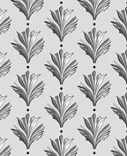 Art Deco Floral Motif Repeating Pattern Rug