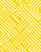 Abstract Yellow White Geometric Lines Rug