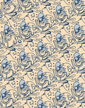 Art Nouveau Floral Swirls Pattern Rug