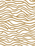 Organic Wavy Gold Lines Rug