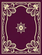 Elegant Floral Frame Circular Medallion Design Rug
