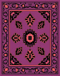 Rich Floral And Leaf Pattern Rug