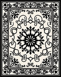 Classic Swirl Mandala Ornate Decoration Rug