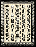 Bold Abstract Tribal Pattern Rug