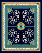 Classic Floral Geometric Patterned Rug