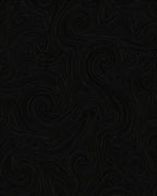 Dark Swirl Organic Line Art Pattern Rug