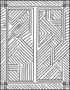 Abstract Geometric Linear Design Rug