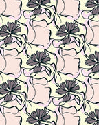 Abstract Floral Whimsical Pattern Design Rug