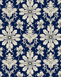 Classic Floral Damask Pattern Rug