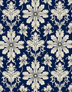 Classic Floral Damask Pattern Rug