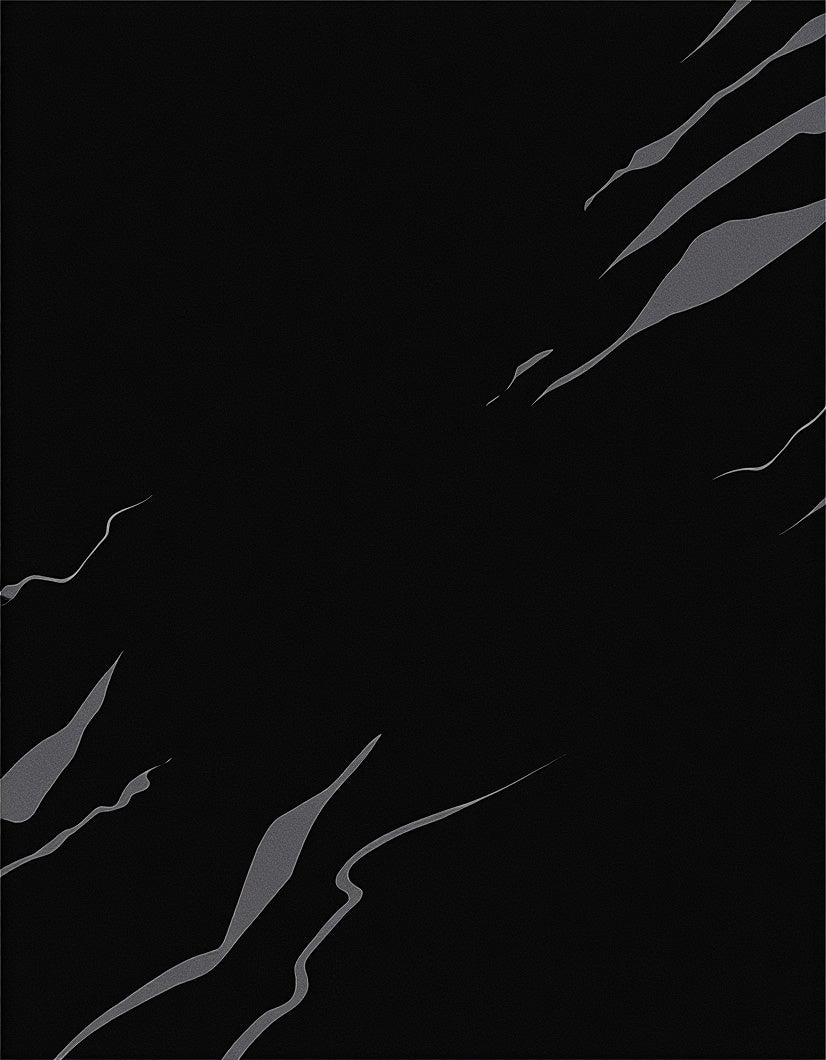 Black Storm Swirl Abstract Rug