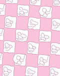 Pink Abstract Cloud Pattern Rug