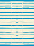Cracked Blue Ink Stripes Rug