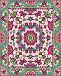 Vibrant Floral Mandala Pattern Rug