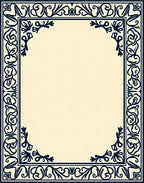 Elegant Floral Border Design Rug
