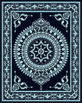 Intricate Mandala Floral Design Rug