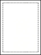 Dashed Border Geometric Accent Rug
