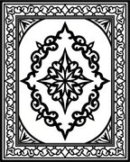 Classic Mandala Patterned Textile Design Rug