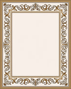 Elegant Scrollwork Ornament Pattern Rug