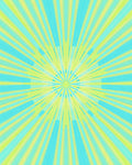 Radiant Sunburst Strips Area Rug