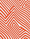 Abstract Orange Geometric Wave Pattern Rug
