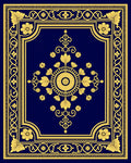 Ornate Floral Border Design Rug
