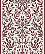 Vine Leaf Branch Pattern Rug