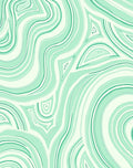 Aqua Swirls Organic Pattern Rug