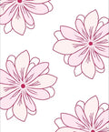 Delicate Pink Floral Pattern Rug